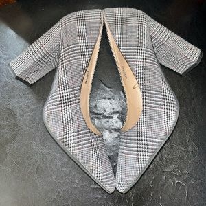 Houndstooth Forever 21 chunky heeled pumps perfect for work and play!